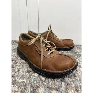 Merrell Shoes Mens 9.5 Worlds Summit Light Brown Leather Split Toe Oxfords